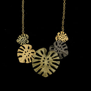 Monstera Necklace