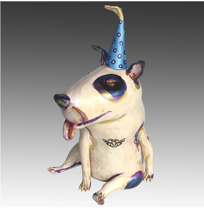 "Party Spud Dawg" Sculpture