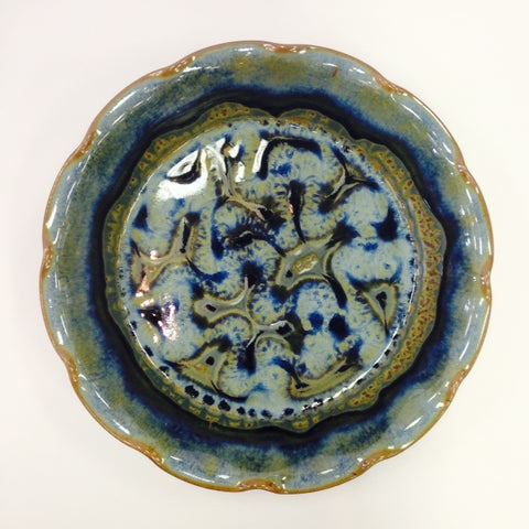 Blue Fluted Pie Plate