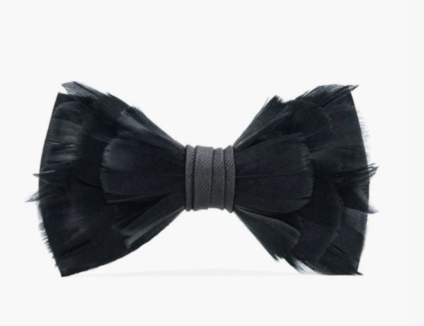 "Rice" Feather Bow Tie