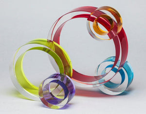 "Rings of Light" Glass Sculpture