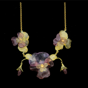 Pansies Necklace