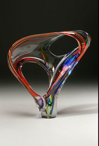 Double Loop Glass Sculpture