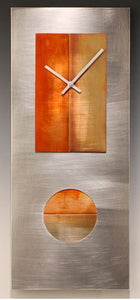 Steel and Copper Clock