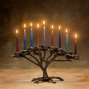 Bronze Tree Of Life Menorah