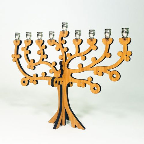 Tree of Life Menorah by Scott Nelles (Metal Menorah)