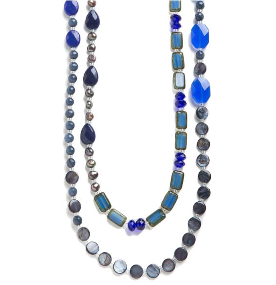 True Blue Glass Necklace