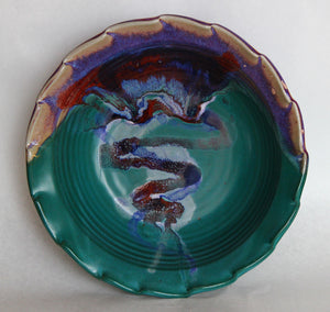 Turquoise Serving Bowl