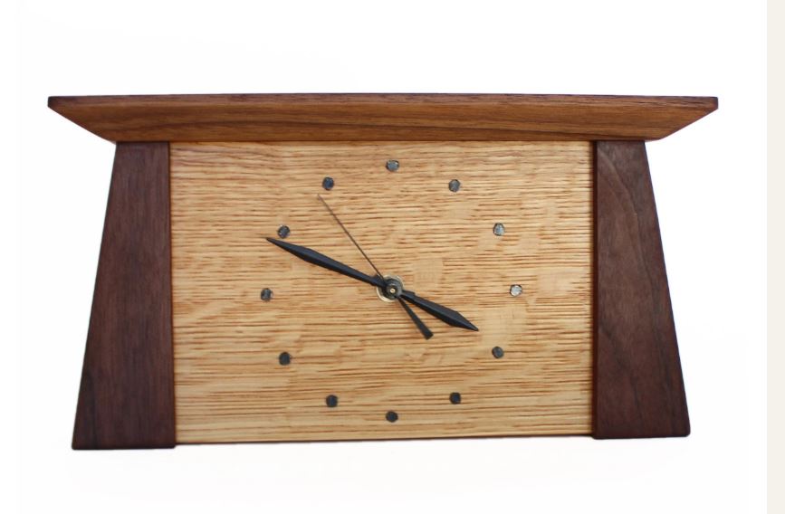 Walnut Prairie Mantel Clock