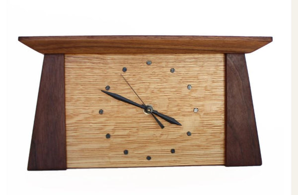 Walnut Prairie Mantel Clock