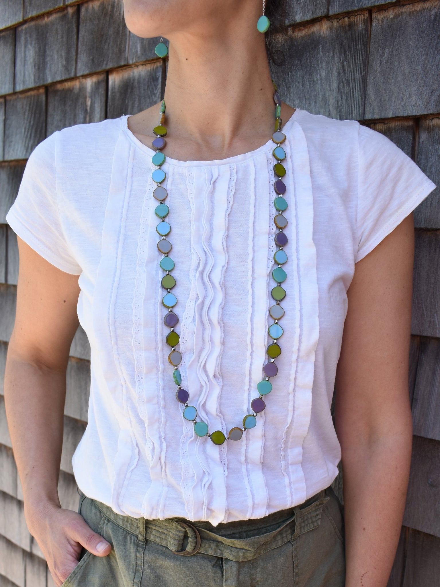 Watercolor Glass Necklace
