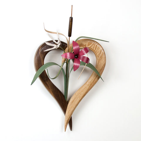 Heart/Flower Wall Vase