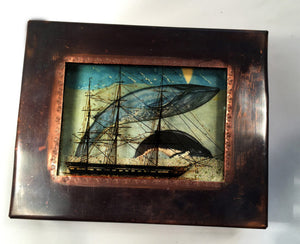 Sailing Ship/Whale Reliquary Box