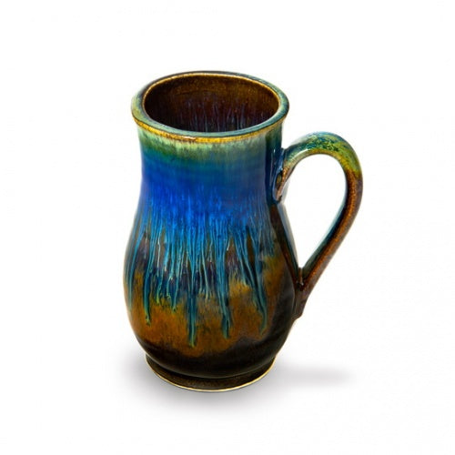 Amber Blue Curved Mug