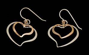 Double Heart Earrings