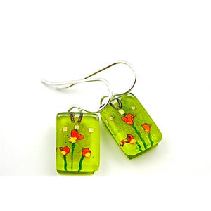 Golden Poppies Drop Earrings