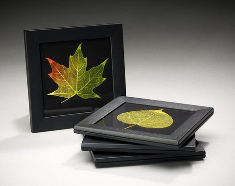 Etched Leaf Coasters