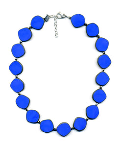 Blue Circle Necklace