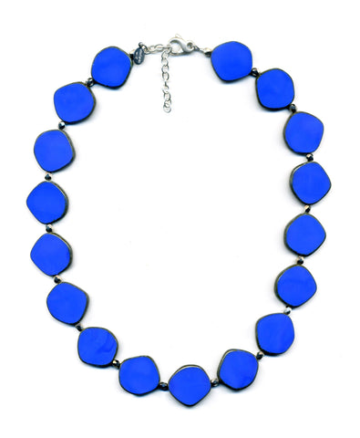 Blue Circle Necklace