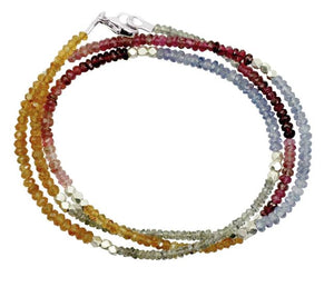 Triple Wrap Multi-Stone Bracelet