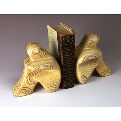 Plywood Bookends Mini Pair
