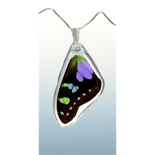 Purple Swallowtail Butterfly Top Wing Pendant