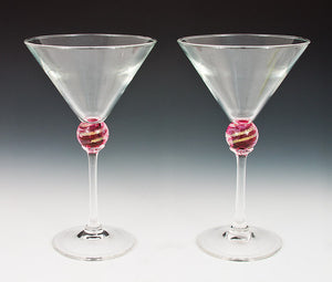 Red Planet Martini Glasses