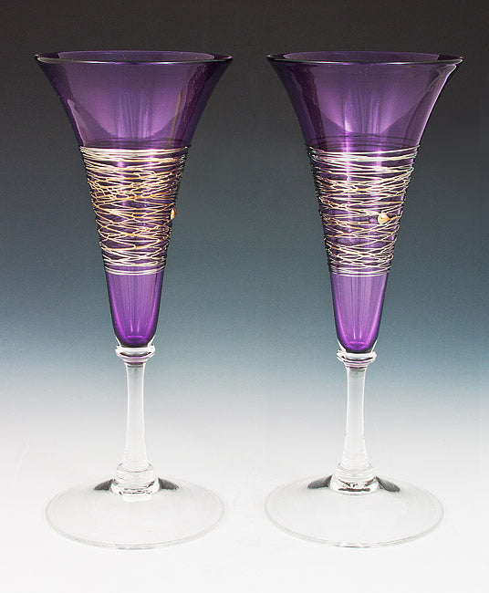 Silverspun Purple Flutes