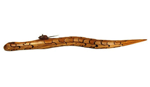 Zebra Wood 26" Snake Puzzle