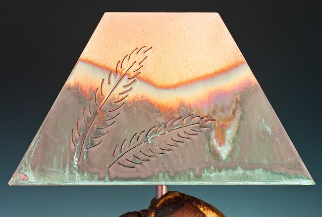 Mesquite Lamp with purchases Feather Copper Shade